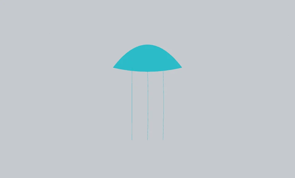 Abyss theme, a bell on a frost-gray field